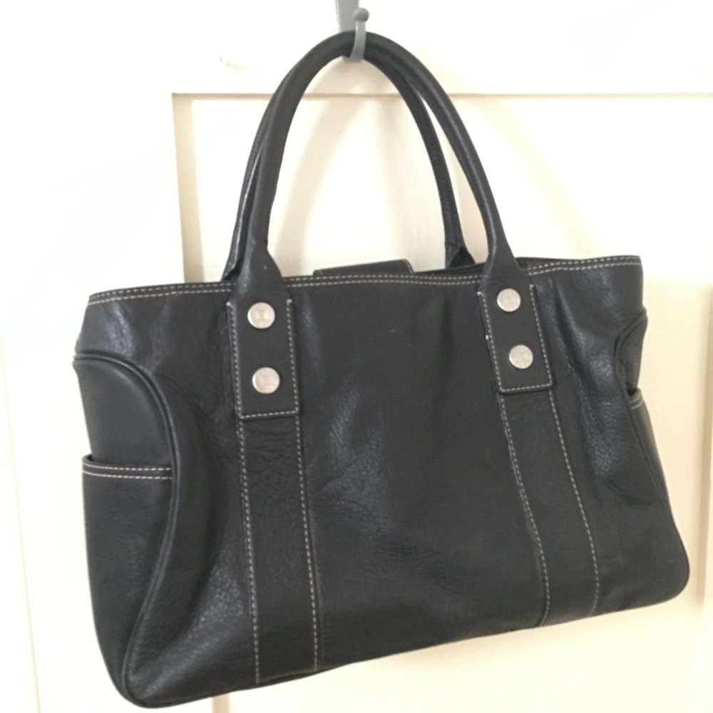 MICHAEL KORS Large Leather Satchel Tote Handbag